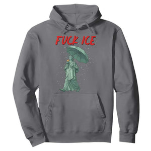 Statue of Liberty Crying Anti ICE Protest Meme Hoodie TS14 Charcoal Print Your Wear