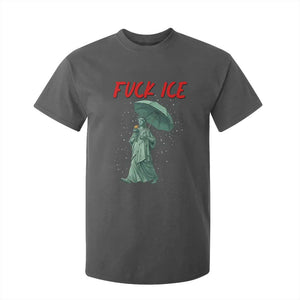 Statue of Liberty Crying Anti ICE Protest Meme T Shirt For Kid TS14 Dark Heather Print Your Wear