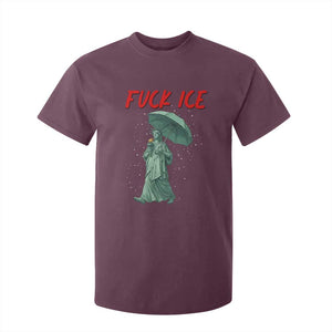 Statue of Liberty Crying Anti ICE Protest Meme T Shirt For Kid TS14 Maroon Print Your Wear