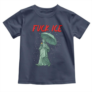 Statue of Liberty Crying Anti ICE Protest Meme Toddler T Shirt TS14 Navy Print Your Wear