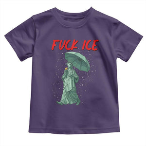 Statue of Liberty Crying Anti ICE Protest Meme Toddler T Shirt TS14 Purple Print Your Wear