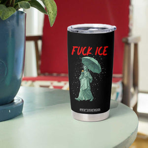Statue of Liberty Crying Anti ICE Protest Meme Tumbler Cup TS14 Print Your Wear