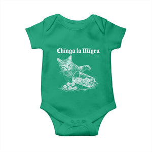 Funny Cat Anti ICE Meme Baby Onesie TS14 Irish Green Print Your Wear