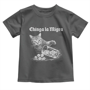 Funny Cat Anti ICE Meme Toddler T Shirt TS14 Dark Heather Print Your Wear