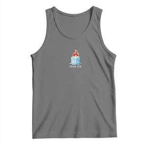 Fck Ice Tank Top Anti ICE Immigration Deportation Human Rights Protest TS14 Black Heather Print Your Wear