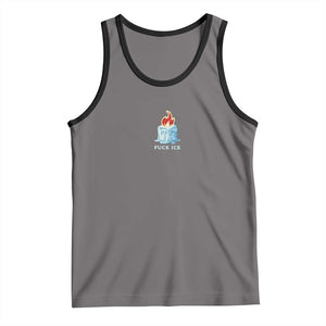 Fck Ice Tank Top Anti ICE Immigration Deportation Human Rights Protest TS14 Deep Heather Black Print Your Wear