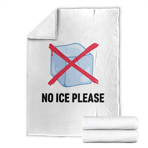 No Ice Please Throw Blanket Subtle Anti ICE Deportation Human Rights TS14 White Print Your Wear