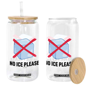 No Ice Please Glass Can Subtle Anti ICE Deportation Human Rights TS14 Print Your Wear