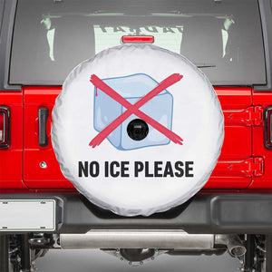 No Ice Please Spare Tire Cover Subtle Anti ICE Deportation Human Rights TS14 White Print Your Wear