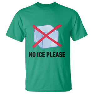 No Ice Please T Shirt Subtle Anti ICE Deportation Human Rights TS14 Irish Green Print Your Wear