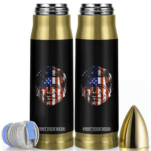 Cesar Chavez Bullet Tumbler Hispanic Heritage Month American Flag Portrait TS14 Black Print Your Wear