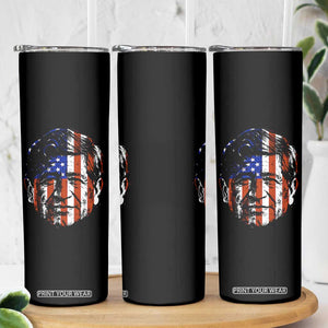 Cesar Chavez Skinny Tumbler Hispanic Heritage Month American Flag Portrait TS14 Print Your Wear