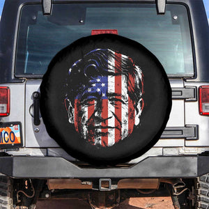 Cesar Chavez Spare Tire Cover Hispanic Heritage Month American Flag Portrait TS14 No hole Black Print Your Wear