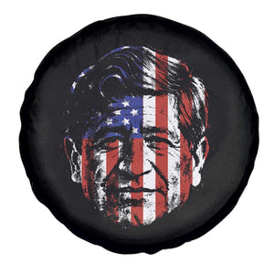 Cesar Chavez Spare Tire Cover Hispanic Heritage Month American Flag Portrait TS14 Print Your Wear