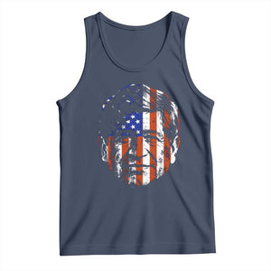 Cesar Chavez Tank Top Hispanic Heritage Month American Flag Portrait TS14 Navy Print Your Wear