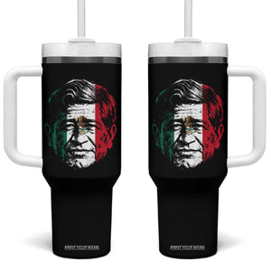 Cesar Chavez Day Mexican American Pride Tumbler With Handle TS14 One Size: 40 oz Black Print Your Wear
