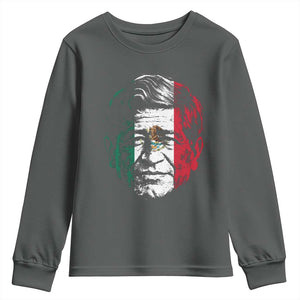 Cesar Chavez Day Mexican American Pride Youth Sweatshirt TS14 Dark Heather Print Your Wear
