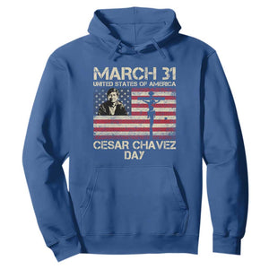 Cesar Chavez March 31 Celebration Hoodie Christian American Flag Religious TS14 Royal Blue Print Your Wear