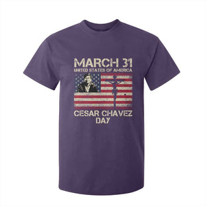 Cesar Chavez March 31 Celebration T Shirt For Kid Christian American Flag Religious TS14 Purple Print Your Wear