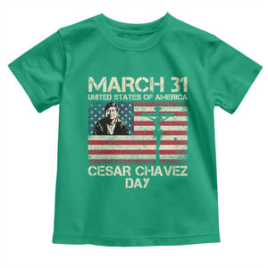 Cesar Chavez March 31 Celebration Toddler T Shirt Christian American Flag Religious TS14 Irish Green Print Your Wear