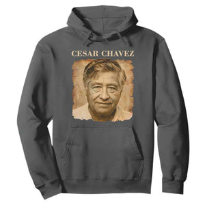 Cesar Chavez Hoodie Mexican American Pride Latino Heritage TS14 Dark Heather Print Your Wear