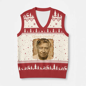 Cesar Chavez V-Neck Knit Sweater Vest Mexican American Pride Latino Heritage TS14 Beige Red Print Your Wear