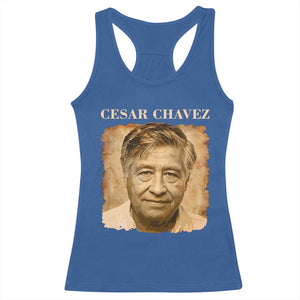 Cesar Chavez Racerback Tank Top Mexican American Pride Latino Heritage TS14 Royal Blue Print Your Wear