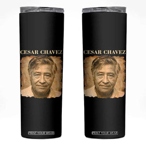 Cesar Chavez Skinny Tumbler Mexican American Pride Latino Heritage TS14 Black Print Your Wear