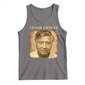 Cesar Chavez Tank Top Mexican American Pride Latino Heritage TS14 Deep Heather Print Your Wear