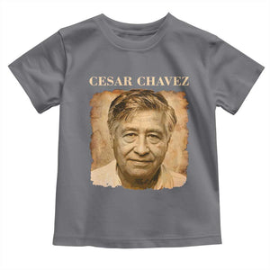 Cesar Chavez Toddler T Shirt Mexican American Pride Latino Heritage TS14 Charcoal Print Your Wear