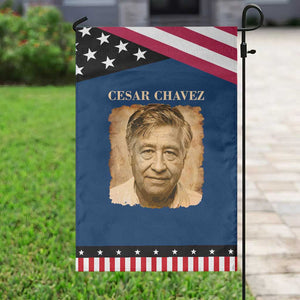 Cesar Chavez Garden Flag Mexican American Pride Latino Heritage TS14 Classic Blue Black Print Your Wear