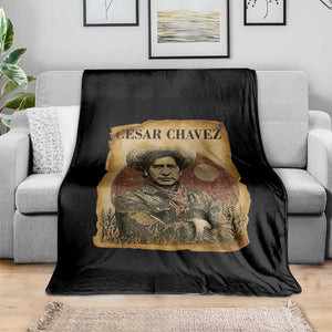 Cesar Chavez Throw Blanket Hispanic Heritage Mexican American Pride Latino TS14 Print Your Wear