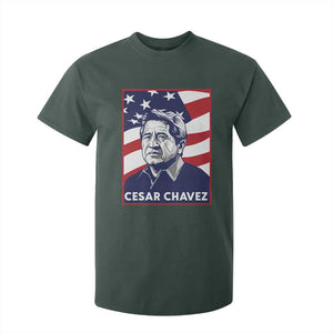 Cesar Chavez T Shirt For Kid Labor Leader Mexican American Pride TS14 Dark Forest Green Print Your Wear
