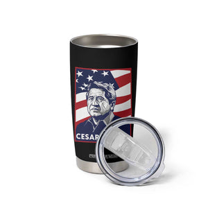Cesar Chavez Tumbler Cup Labor Leader Mexican American Pride TS14 Print Your Wear