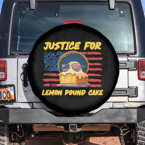 Justice For Lemon Pound Cake Spare Tire Cover Funny US Flag Cake Parody Rap Free Speech TS14 No hole Black Print Your Wear