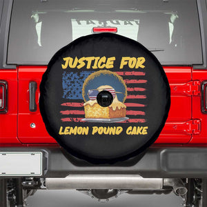 Justice For Lemon Pound Cake Spare Tire Cover Funny US Flag Cake Parody Rap Free Speech TS14 Black Print Your Wear