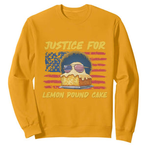 Justice For Lemon Pound Cake Sweatshirt Funny US Flag Cake Parody Rap Free Speech TS14 Gold Print Your Wear