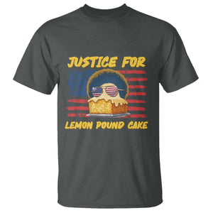 Justice For Lemon Pound Cake T Shirt Funny US Flag Cake Parody Rap Free Speech TS14 Dark Heather Print Your Wear