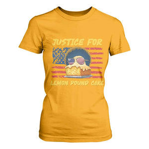 Justice For Lemon Pound Cake T Shirt For Women Funny US Flag Cake Parody Rap Free Speech TS14 Gold Print Your Wear
