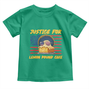 Justice For Lemon Pound Cake Toddler T Shirt Funny US Flag Cake Parody Rap Free Speech TS14 Irish Green Print Your Wear