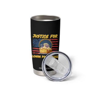 Justice For Lemon Pound Cake Tumbler Cup Funny US Flag Cake Parody Rap Free Speech TS14 Print Your Wear
