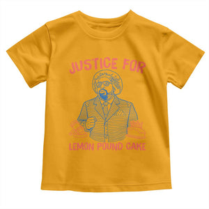 Justice For Lemon Pound Cake Toddler T Shirt Viral Trend Free Speech TS14 Gold Print Your Wear
