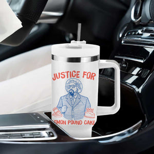 Justice For Lemon Pound Cake Tumbler With Handle Viral Trend Free Speech TS14 Print Your Wear