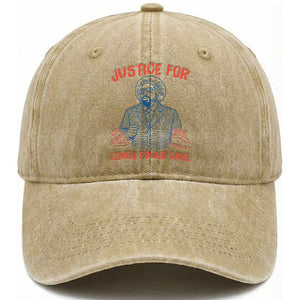 Justice For Lemon Pound Cake Washed Cotton Baseball Cap Viral Trend Free Speech TS14 Print Your Wear