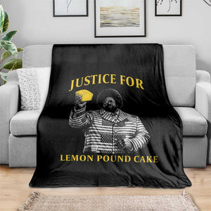 Justice For Lemon Pound Cake Throw Blanket Vintage Rap Free Speech TS14 Print Your Wear