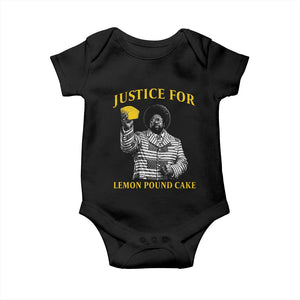 Justice For Lemon Pound Cake Baby Onesie Vintage Rap Free Speech TS14 Black Print Your Wear
