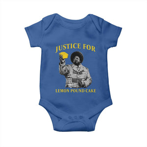 Justice For Lemon Pound Cake Baby Onesie Vintage Rap Free Speech TS14 Royal Blue Print Your Wear