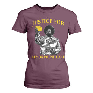 Justice For Lemon Pound Cake T Shirt For Women Vintage Rap Free Speech TS14 Maroon Print Your Wear