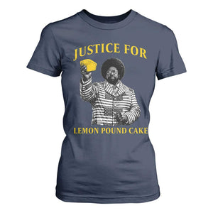 Justice For Lemon Pound Cake T Shirt For Women Vintage Rap Free Speech TS14 Navy Print Your Wear