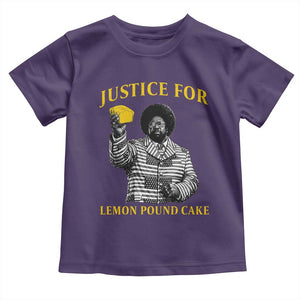 Justice For Lemon Pound Cake Toddler T Shirt Vintage Rap Free Speech TS14 Purple Print Your Wear